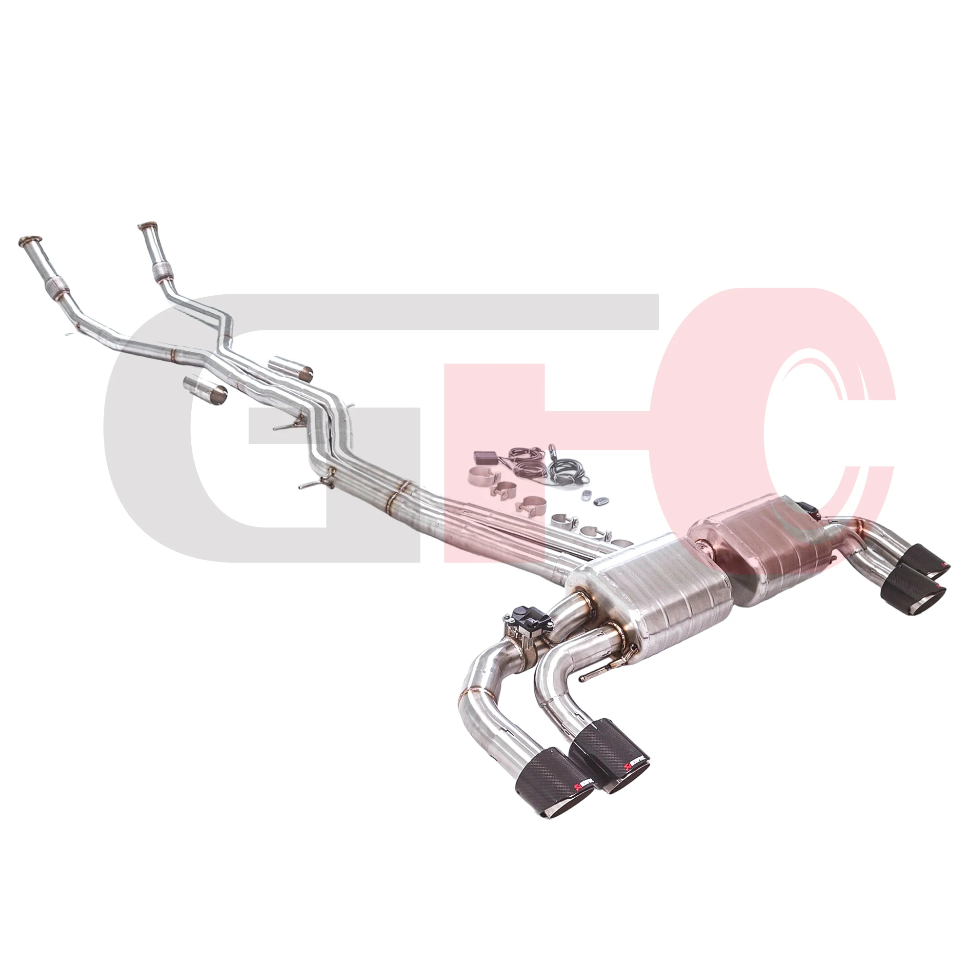 Escape catback Audi Q7 Q8 3.0T Quattro 4M con válvulas SQ7