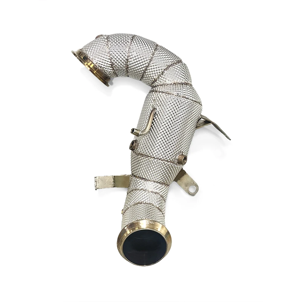 Downpipe inoxidable con protector térmico Mercedes-AMG A45/CLA45 2.0T - imagen 5