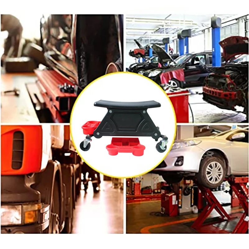 Taburete rodante de mecánico para taller, lavado y pulido de coches - imagen 5