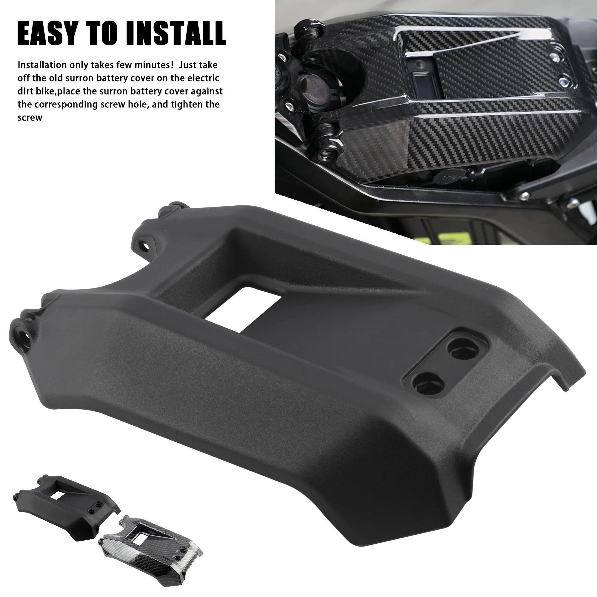 Protector de batería de carbono para Surron Light Bee S/X y Segway X260 - imagen 4