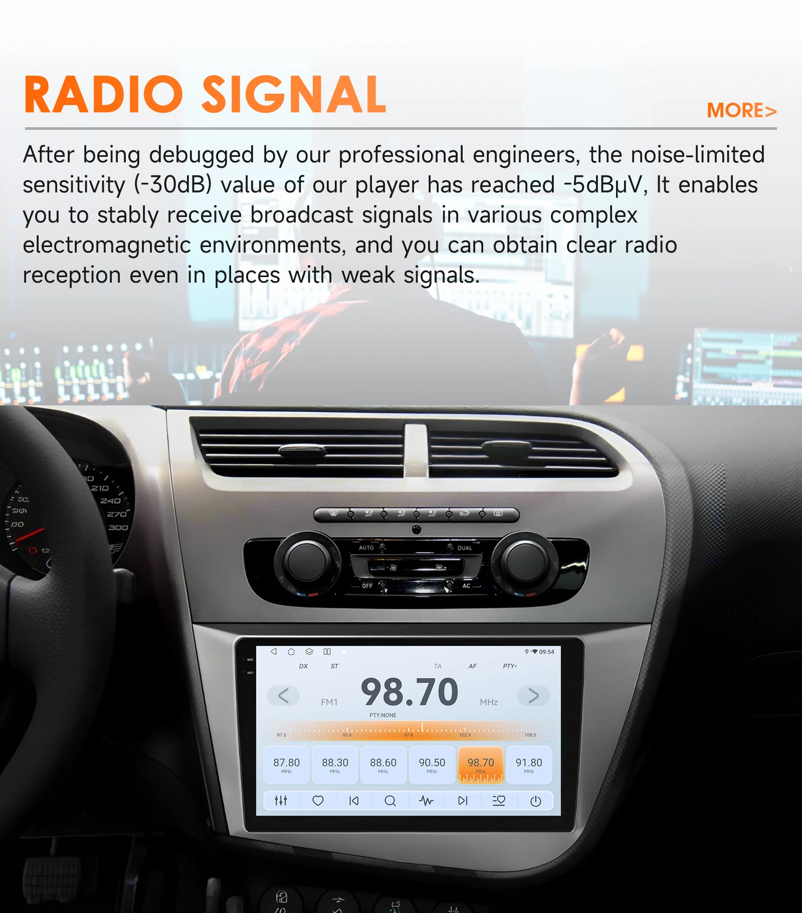 Hizpo Radio GPS Android Auto CarPlay Seat Altea Toledo - imagen 2