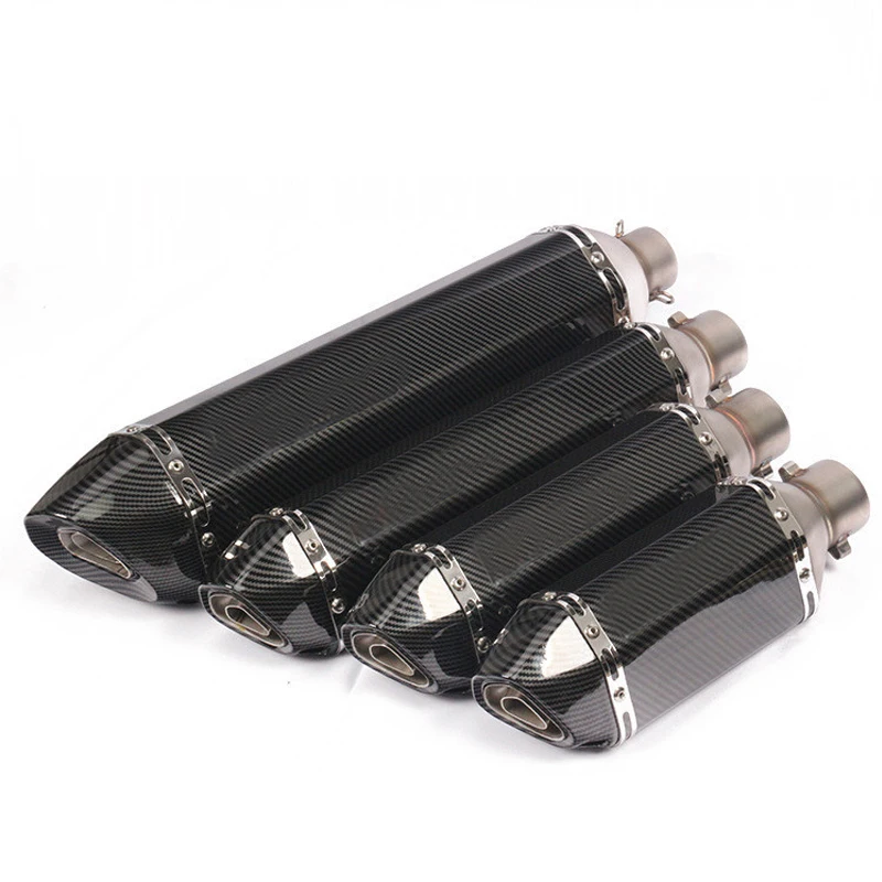 Tubo de escape universal con silenciador para moto y ATV - imagen 2
