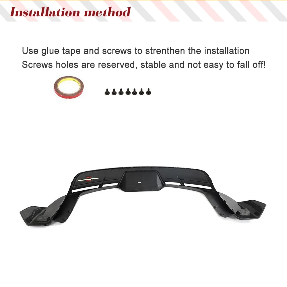 Difusor trasero fibra de carbono divisores a cuadros para Tesla Model S - imagen 5
