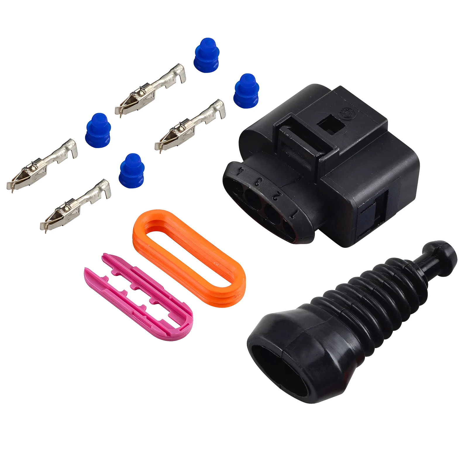 Detalle de los conectores del kit de reparación