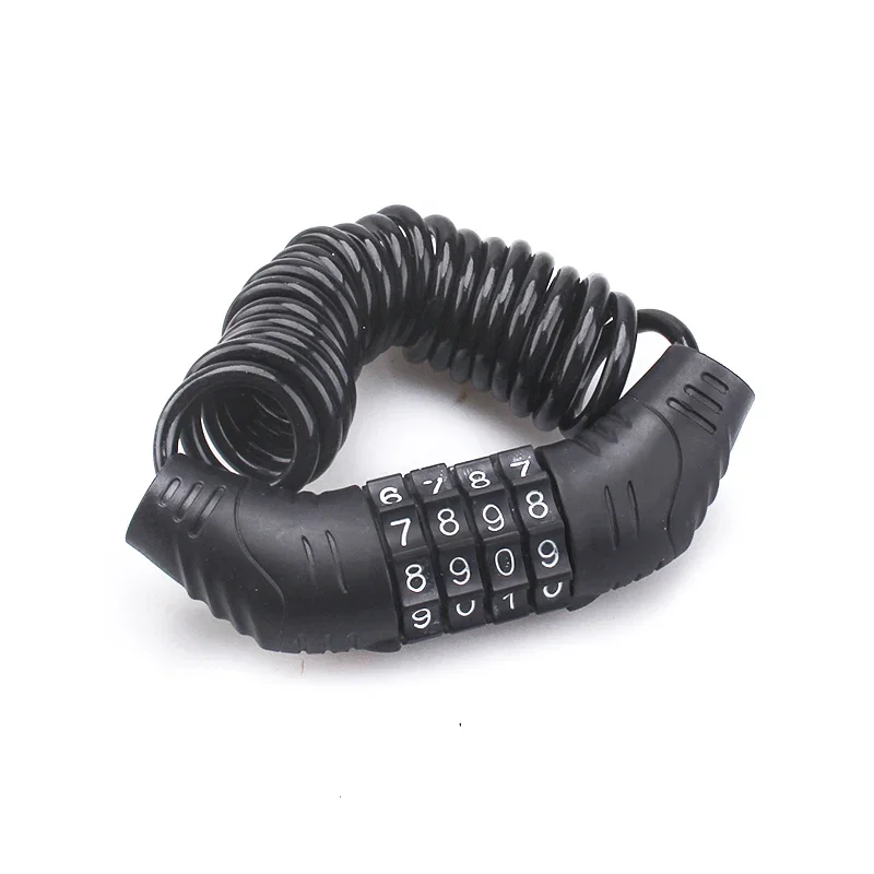 Candado para casco de moto con cable de acero y combinación - imagen 4