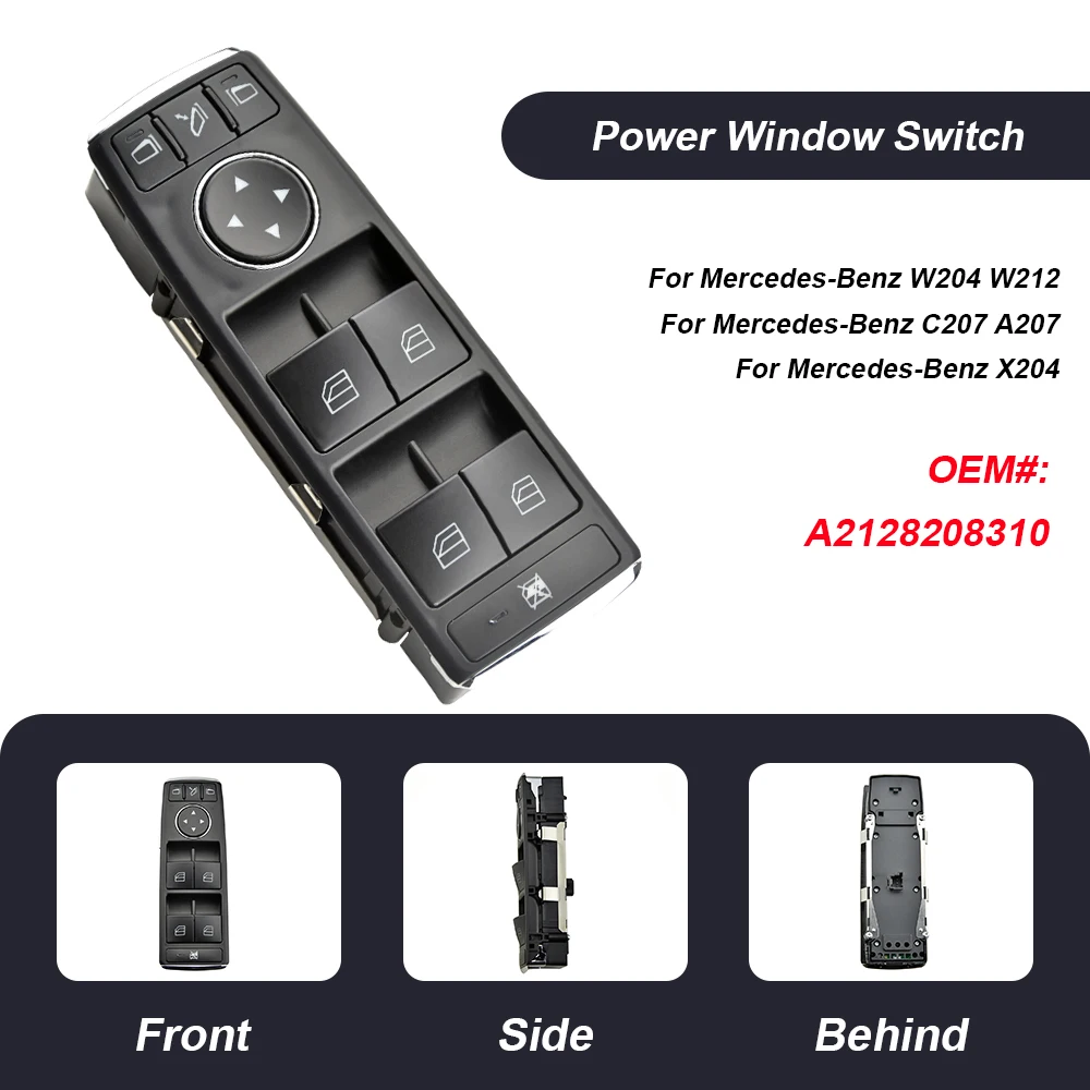 Interruptor elevalunas Mercedes A2128208310 - W204 W212 C180 C200 C220