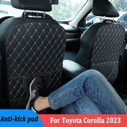 Alfombrilla antideslizante cuero PU para Toyota Corolla 2023