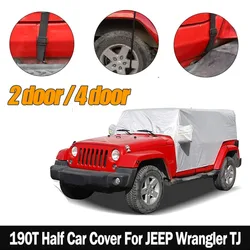 Funda hardtop plateada para Jeep Wrangler JK JL TJ 2007-2021