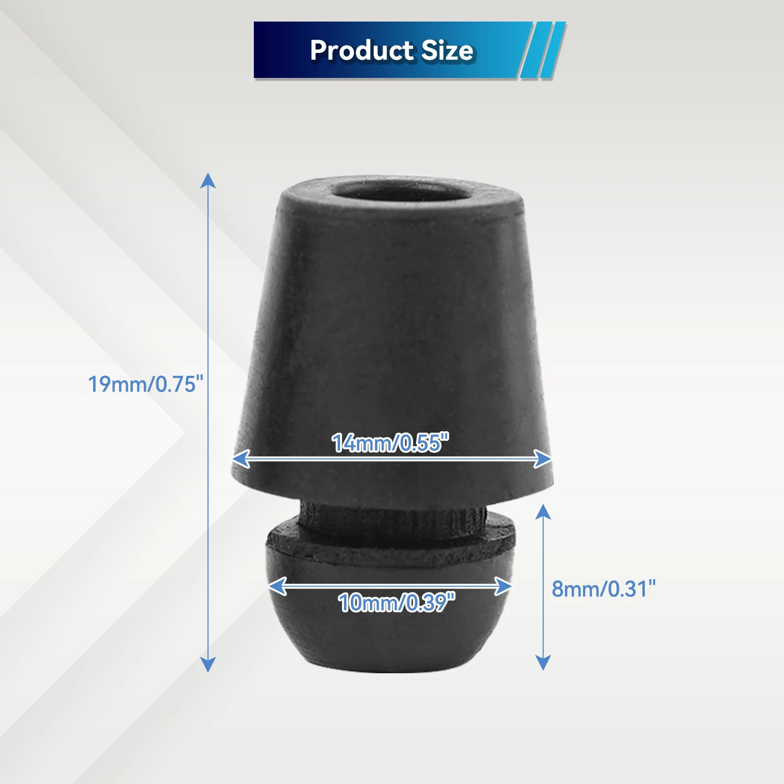 10x amortiguadores de puerta de coche, cubierta de almohadilla de goma, tapa antigolpes de goma para Hyundai Elantra Sonata Accent ix35 IX45 Kia Rio 4 5 Ceed - imagen 5