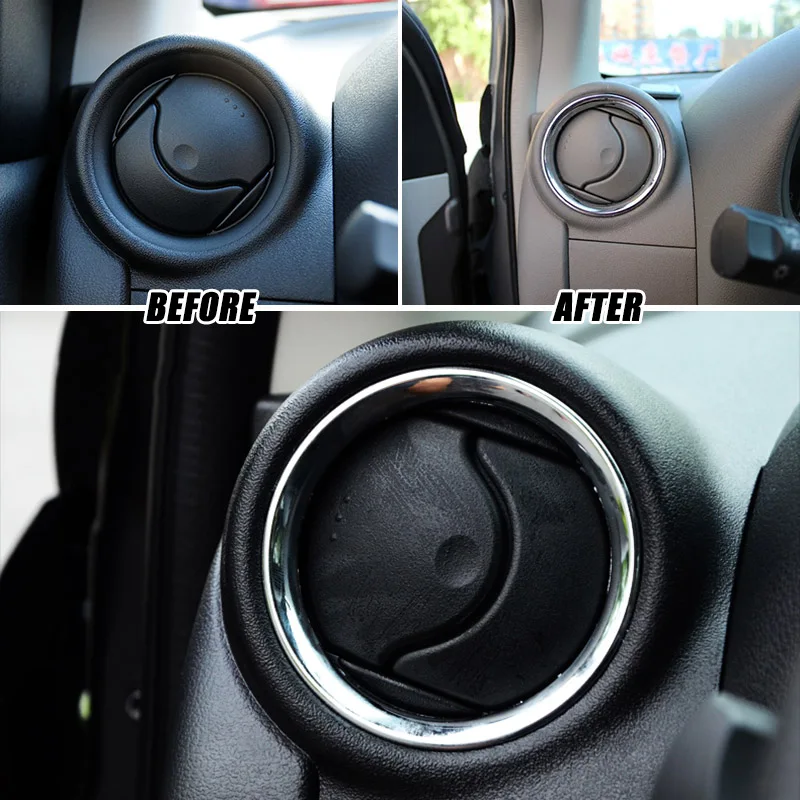 Embellecedor cromado de aire acondicionado Nissan Versa 2012-2017 - imagen 3
