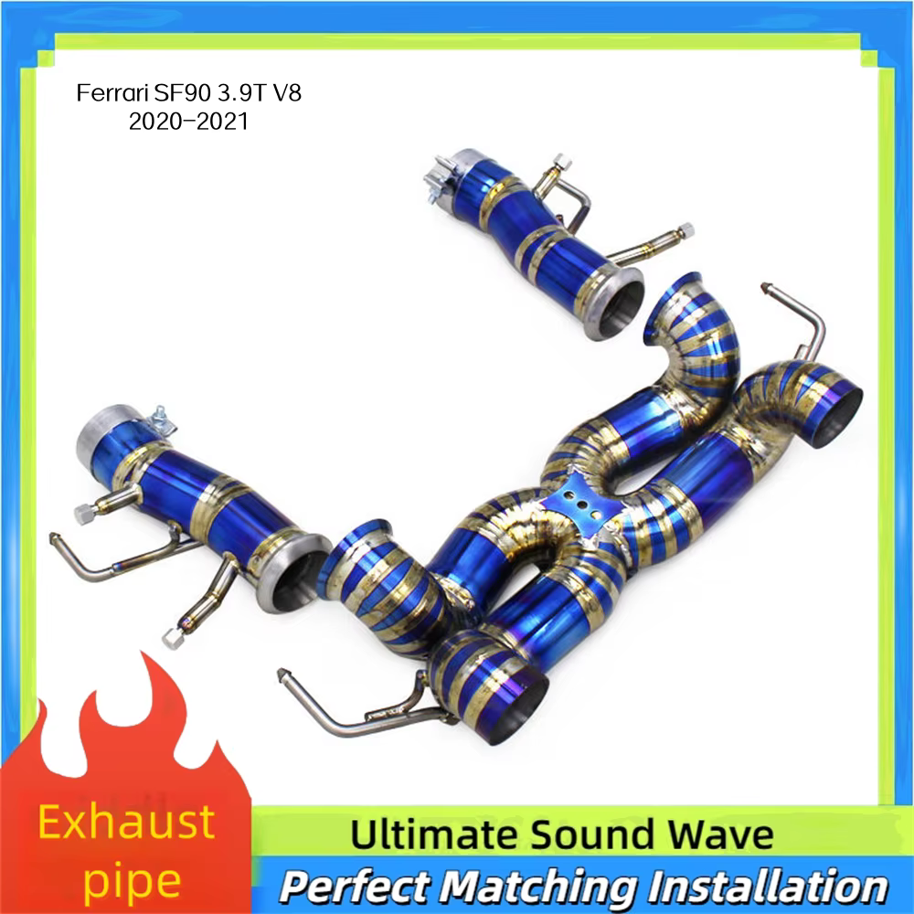 Sistema de escape cat-back de titanio Ferrari SF90 3.9 V8 Biturbo