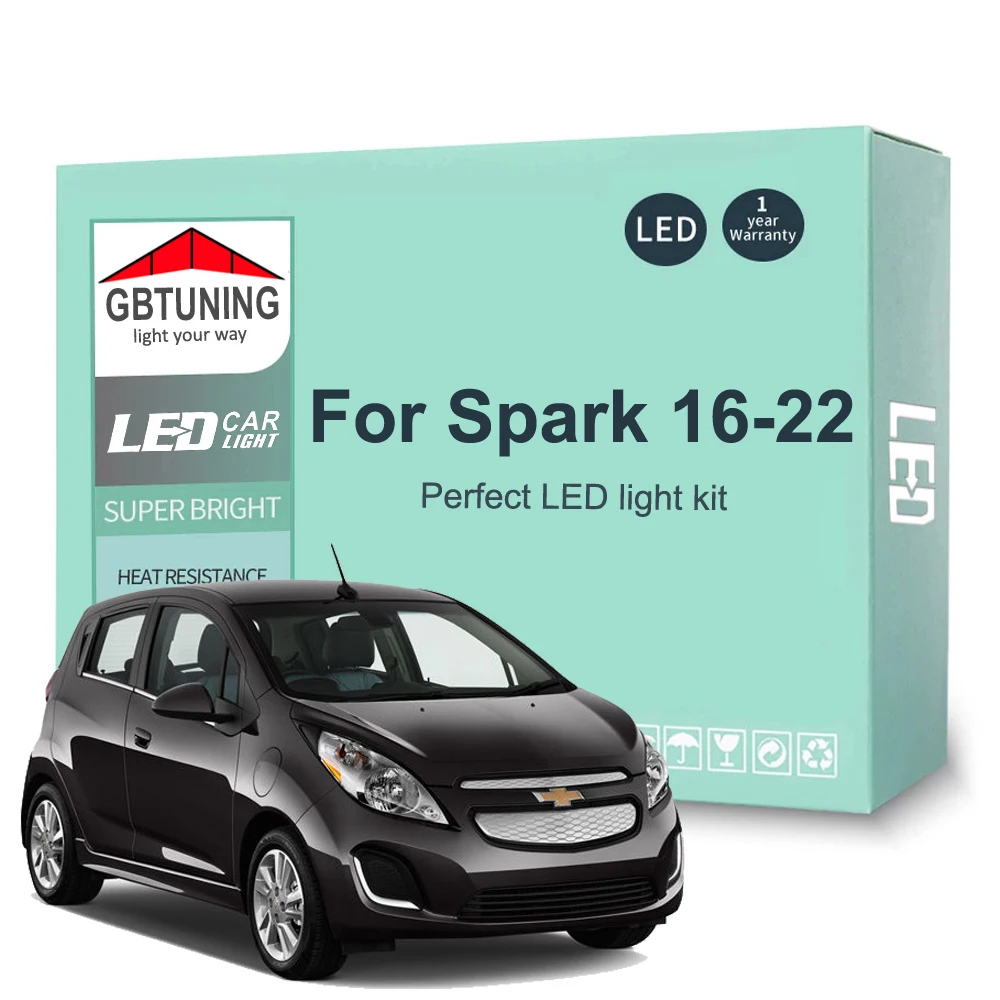 Kit bombillas LED interior CANBUS para Chevrolet Spark 2016-2022