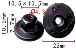Sujetadores clip chapa BMW parachoques trasero 07147169847 Shhworldsea