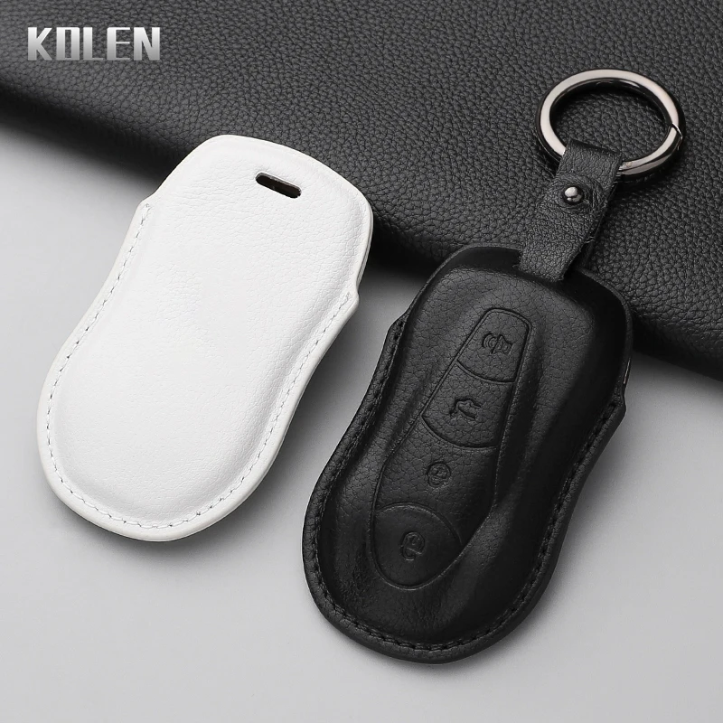 Funda de cuero para llave Geely Azkarra, Tugella y Atlas Pro - imagen 4