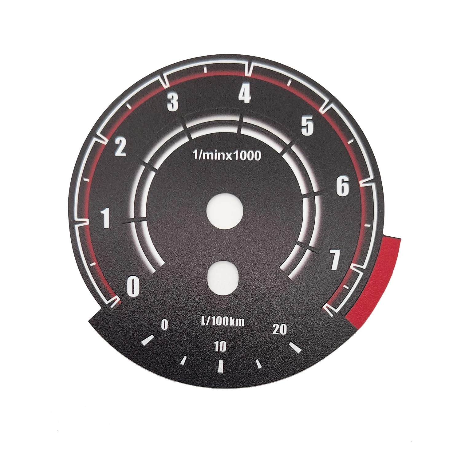 Cara de calibre 260km pegatinas de cubierta de tablero pegatina embellecedora de Panel de instrumentos para BMW E84 E87 E60 E90 E70 - imagen 4