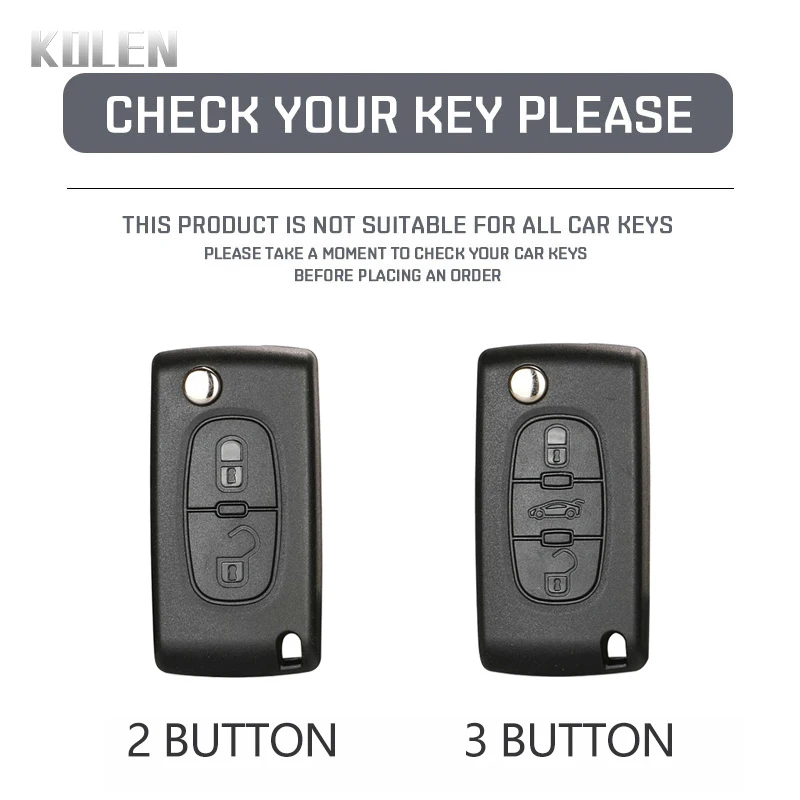 Funda tapa de llave en fibra de carbono ABS – Peugeot y Citroën - imagen 2
