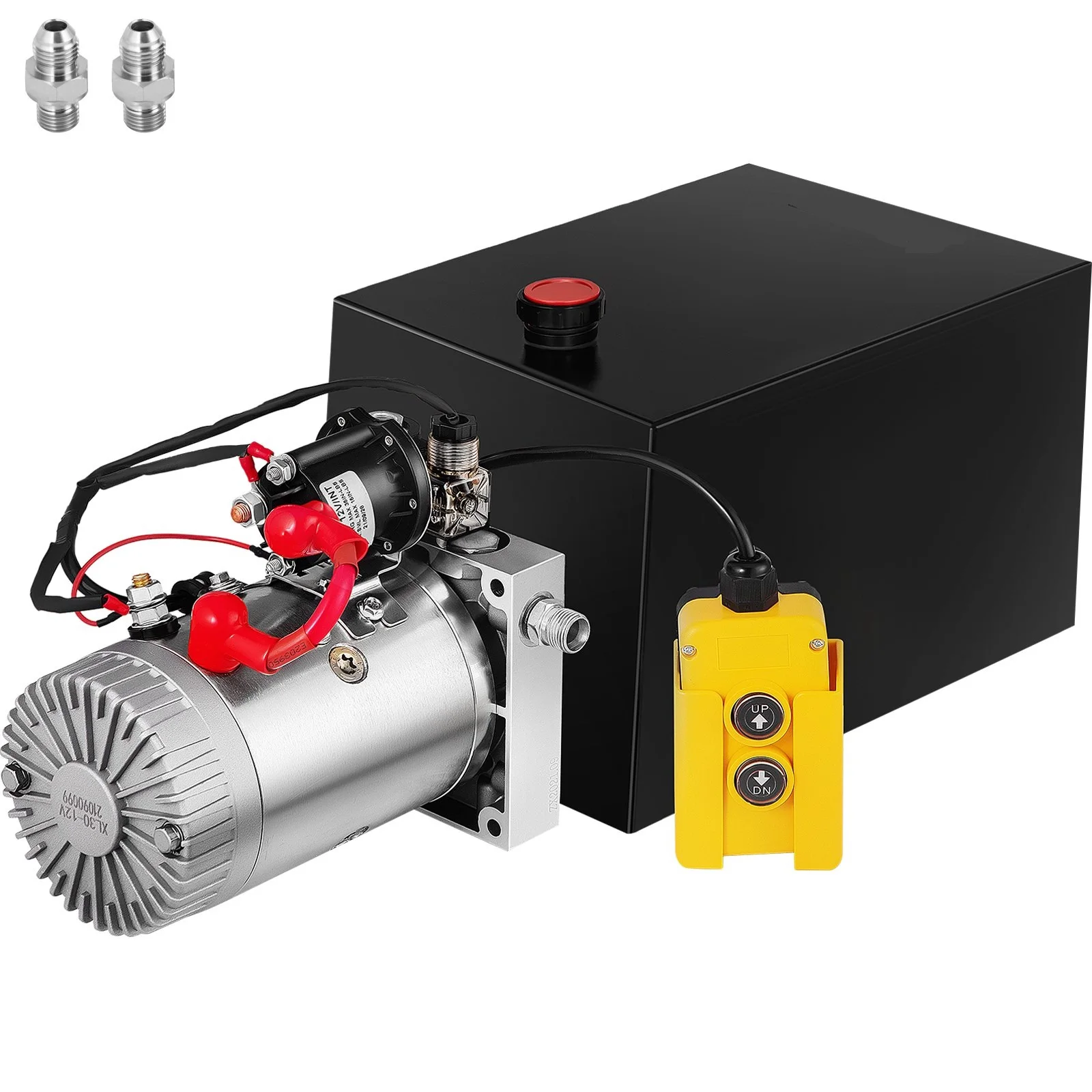 Unidad potencia hidráulica 12V camión volquete depósito acero