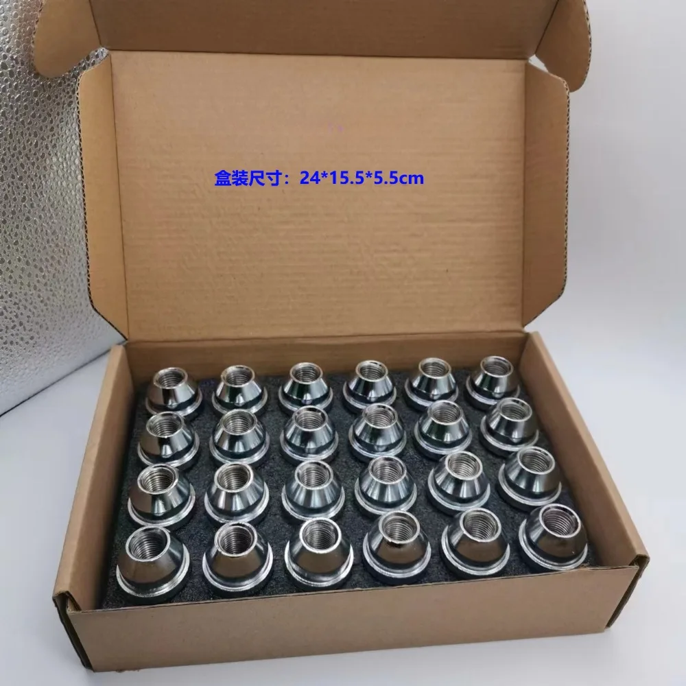 Tornillos de cubo con acabado cromo