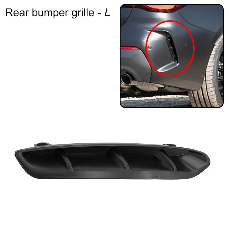 Para 4 Coupe G22 G23 M SPORT rejilla de parachoques trasero delantero cubierta de tapa de gancho de ojo de remolque de aire plástico ABS LH 51129854826 51127497096 - imagen 2