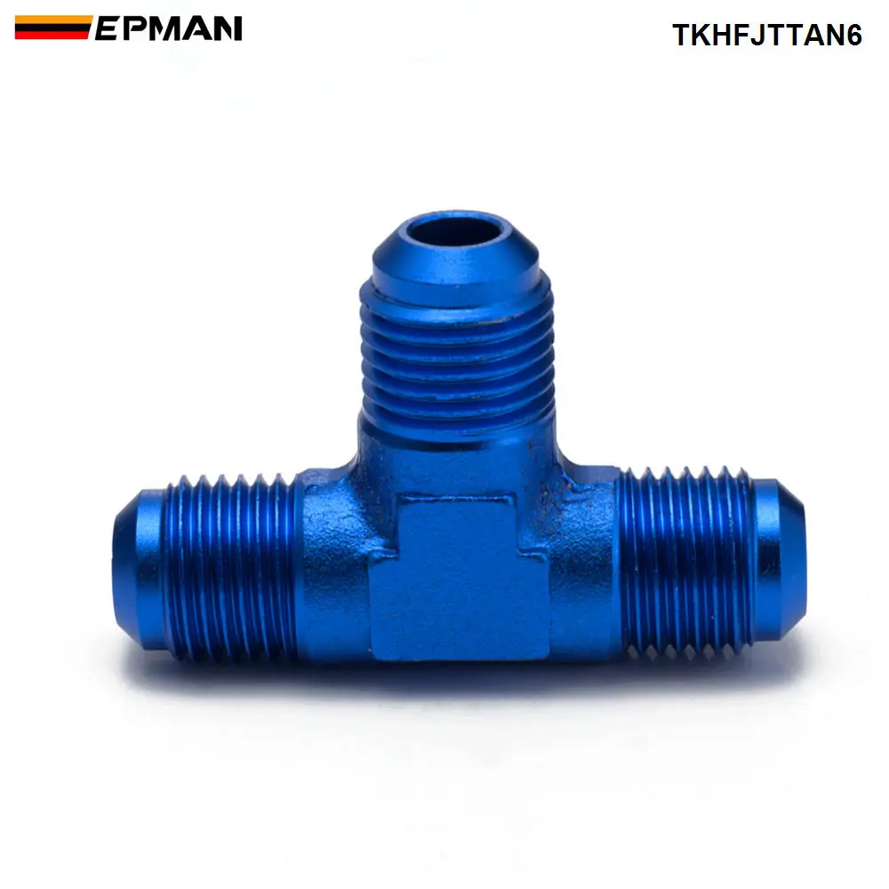 Adaptador en T EPMAN de aluminio para líneas de combustible trenzadas - imagen 2
