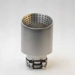 Terminal de escape de acero inoxidable 304 con bisel arenado