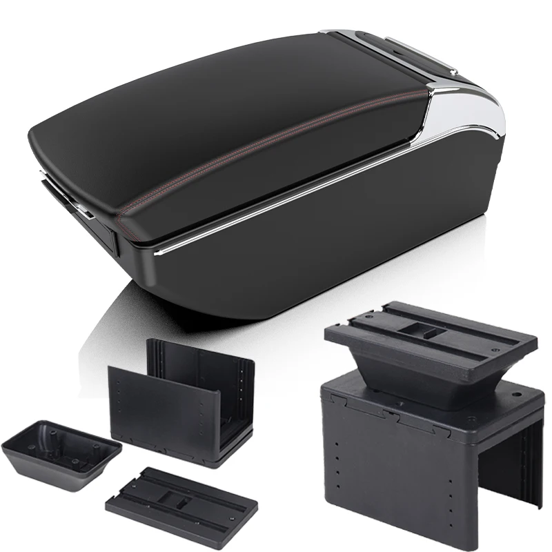 Caja Universal para reposabrazos de coche, modelo Universal, reposabrazos, accesorios para coche, caja de almacenamiento, piezas de reequipamiento, aumenta la fatiga - imagen 2