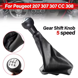 Funda de palanca de cambios de cuero Peugeot 207/307 CC/308/3008
