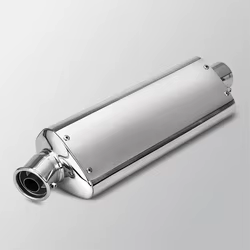 Tubo de escape universal para motocicleta con silenciador trasero