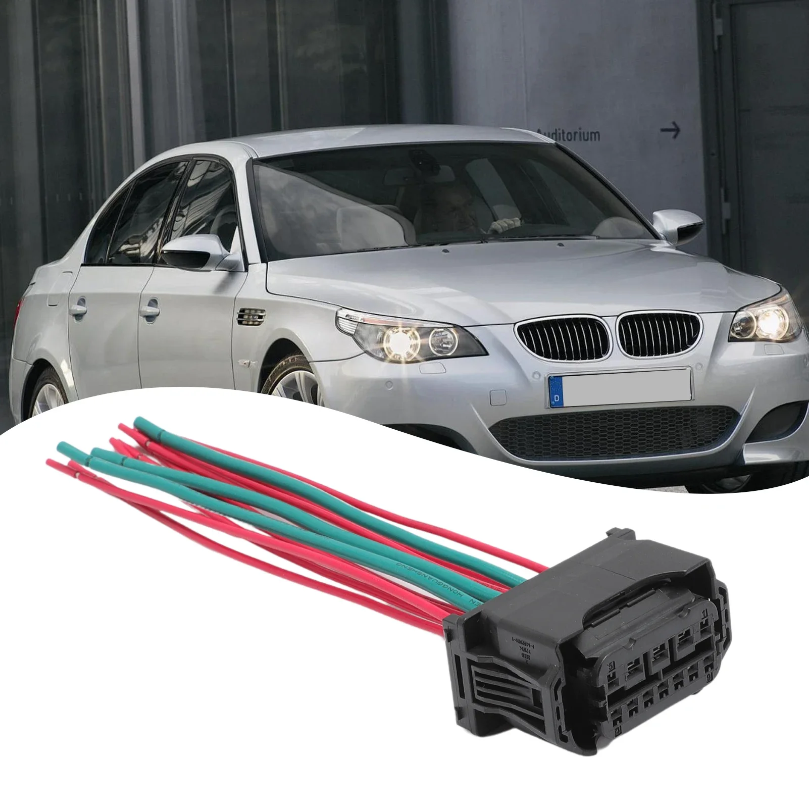 6925638   Arnés de cableado de enchufe de bombillas halógenas para faros de coche, 12 pines, 15cm, para E60 G30 E63 F20 F30 E87 E90 E92 61132359991 - imagen 5