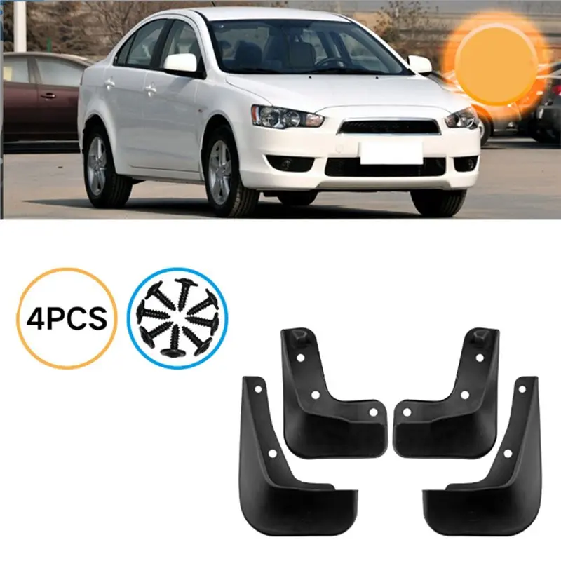 Guardabarros Mitsubishi Lancer 2010-2016 protege contra salpicaduras - imagen 3