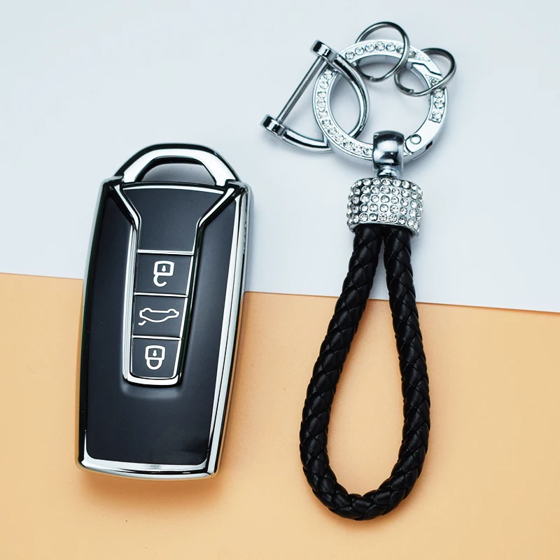 Funda de TPU con anilla para llave Volkswagen Touareg 2019-2022 - imagen 4