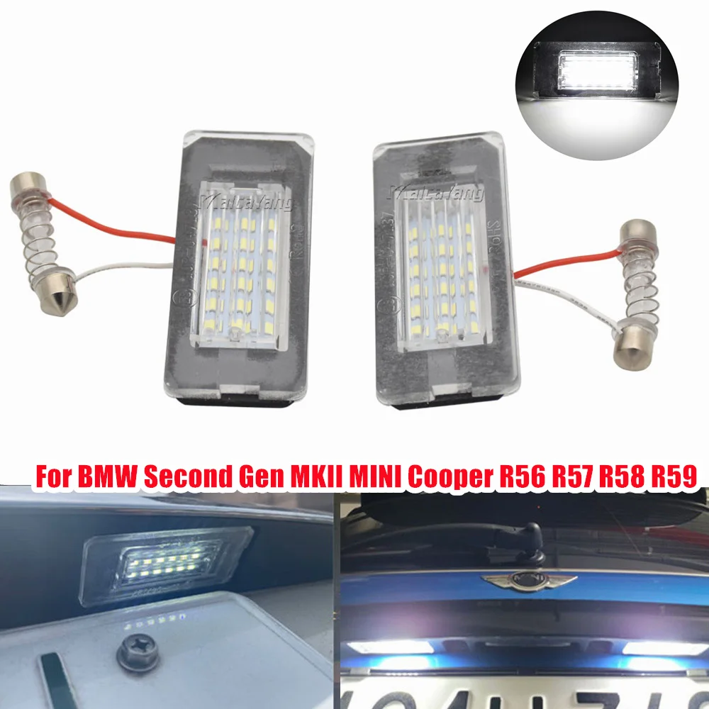 Luz LED matrícula CanBus Mini Cooper R56 R57 R58 R59 sin errores - imagen 3