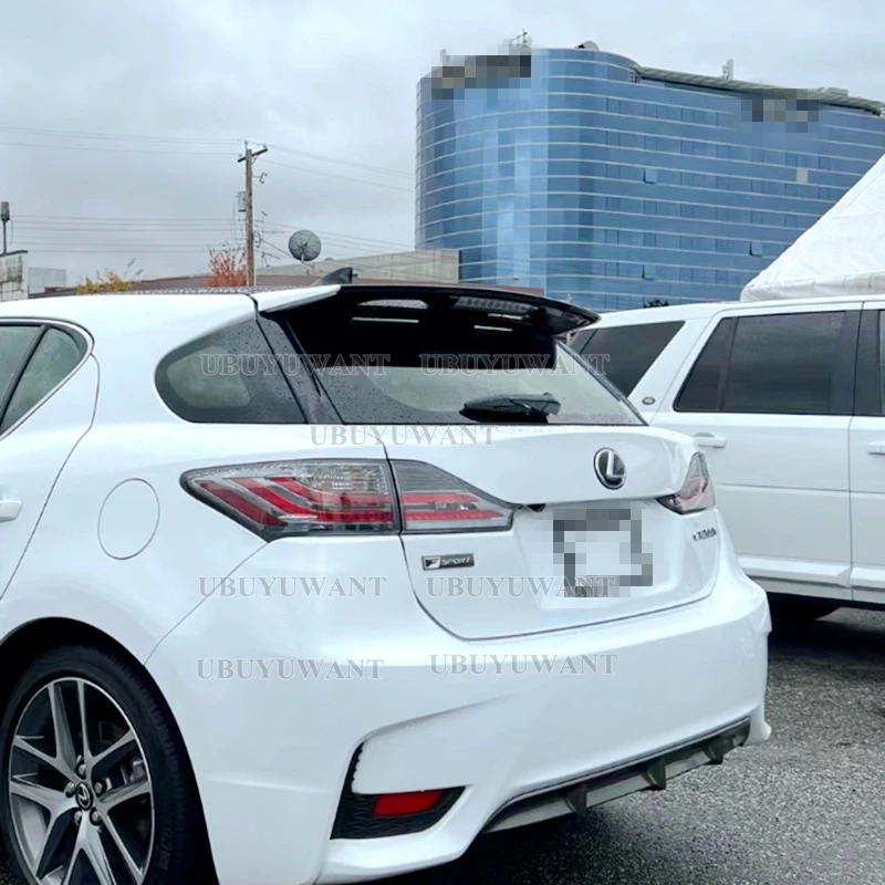 Alerón labio fibra de carbono Lexus CT200h techo trasero - imagen 4
