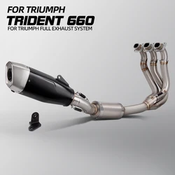 Sistema de escape completo Triumph 660: Trident, Daytona y Tiger Sport