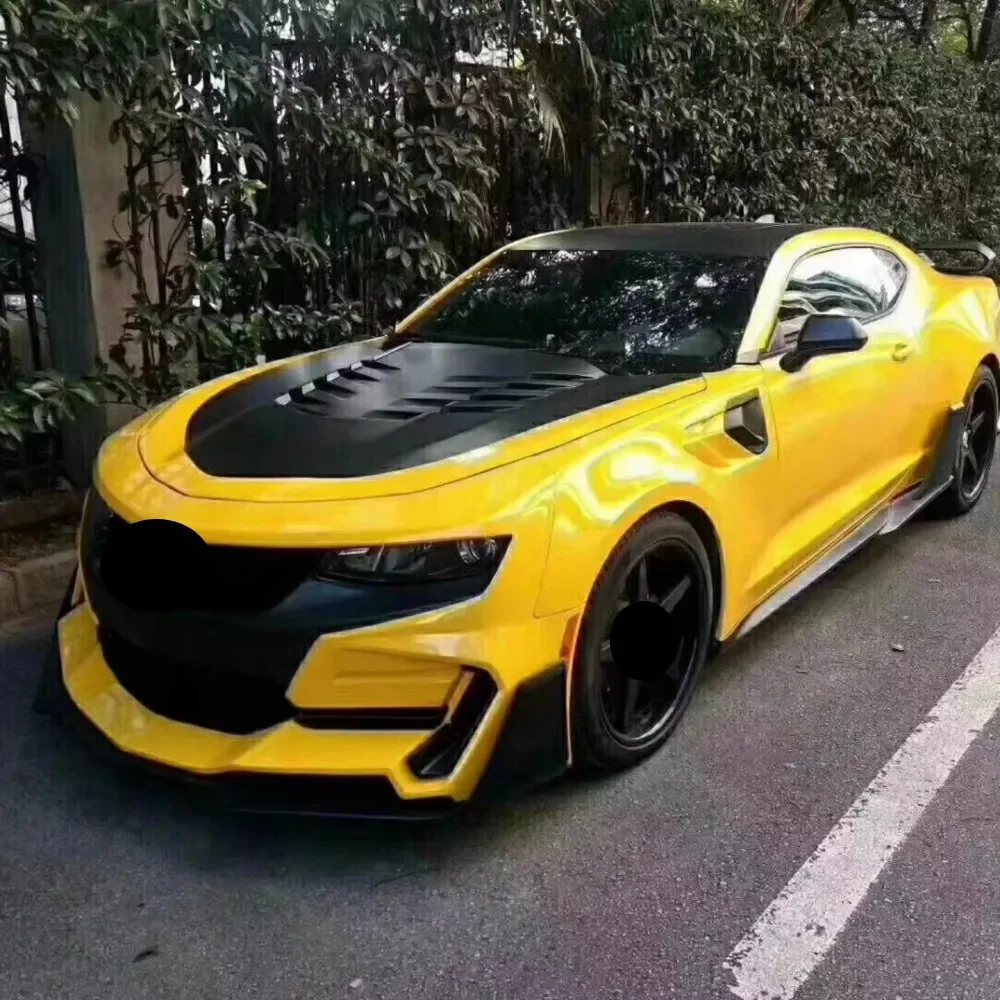 Kit fibra de carbono para Chevrolet Camaro: parachoques, falda y capó - imagen 5