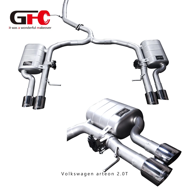 Escape catback GFC con válvula y cuatro salidas – VW Arteon/CC - imagen 4