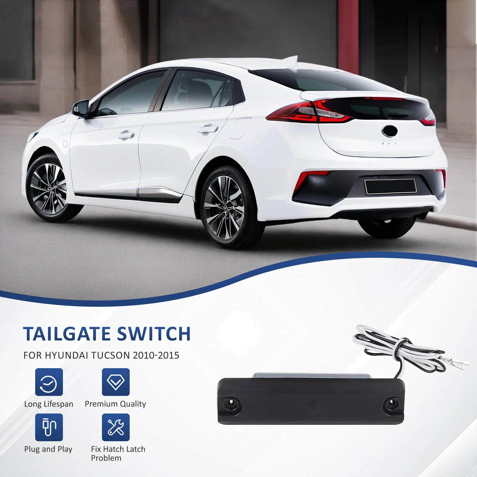 Botón de Apertura del Portón Trasero para Hyundai Tucson 2010-2015