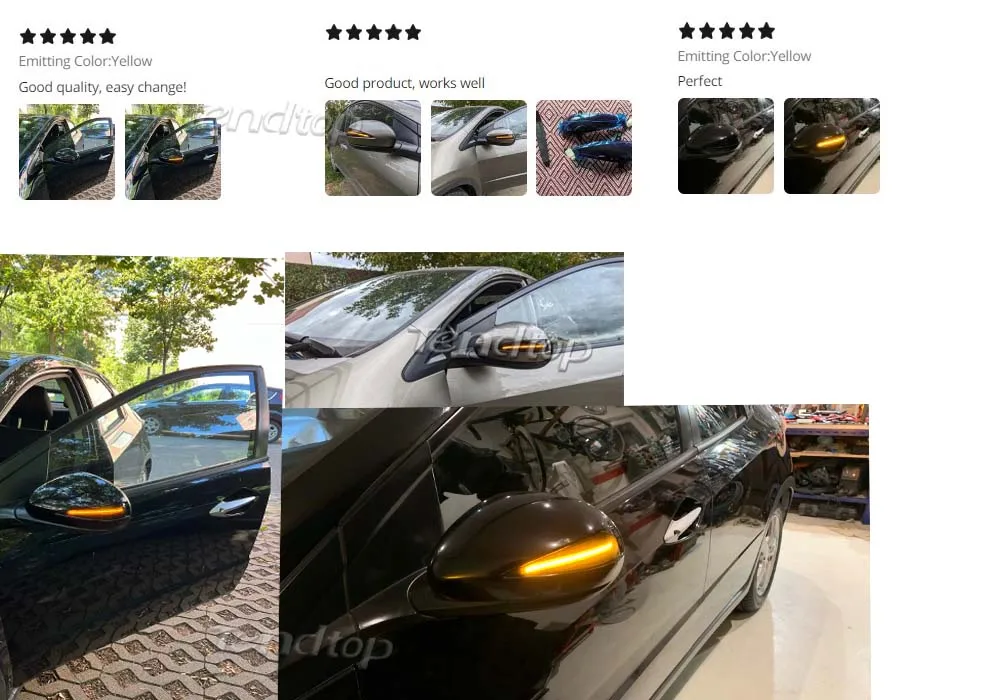 Luz de señal de giro ámbar dinámica