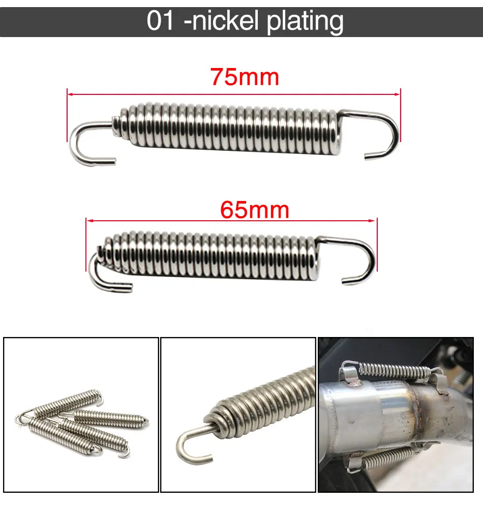 Silenciador tubo escape inoxidable para motocicleta universal - imagen 2