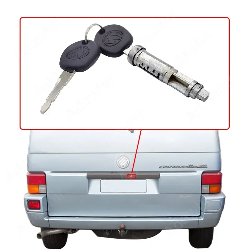 Cilindro cerradura puerta trasera VW Transporter T4 Caravelle 2 llaves