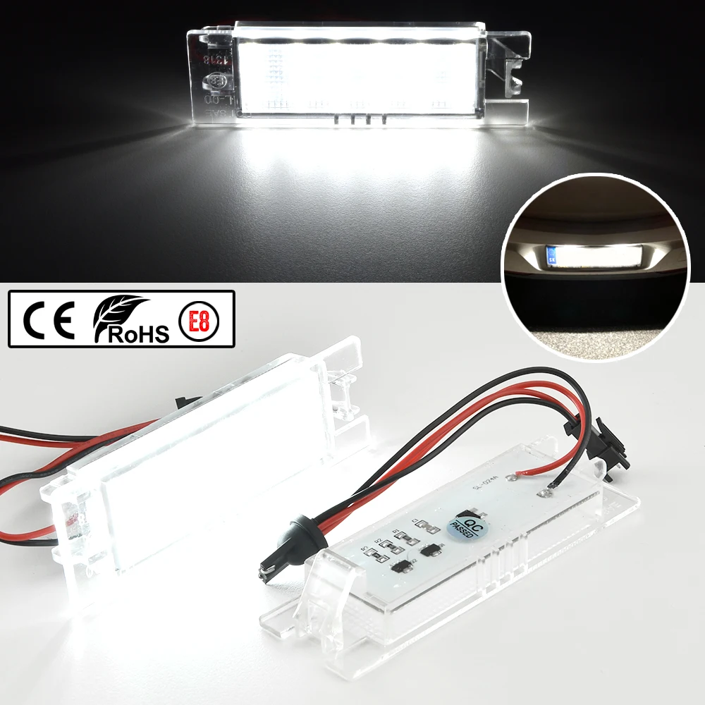 Bombillas LED de matrícula sin error Opel Astra, Corsa y Zafira