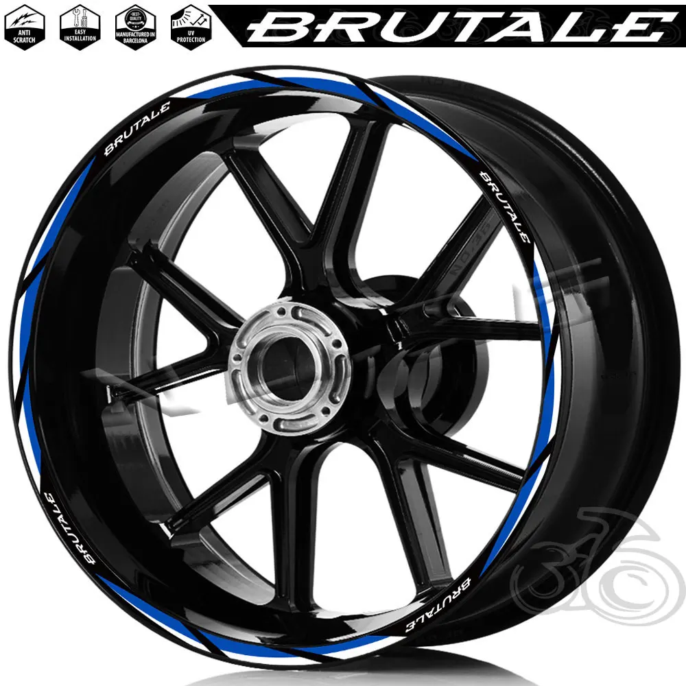 Pegatinas reflectantes MV Agusta Brutale 675 1000 llanta - imagen 3