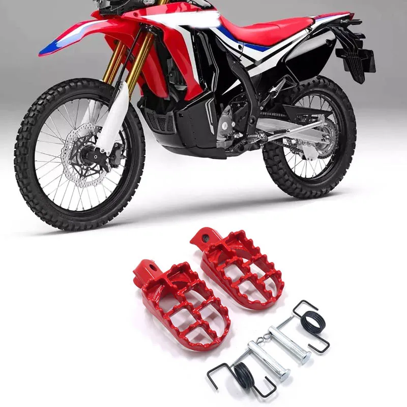 Estribos rojos pit bike para Honda CRF50 y Yamaha TW200