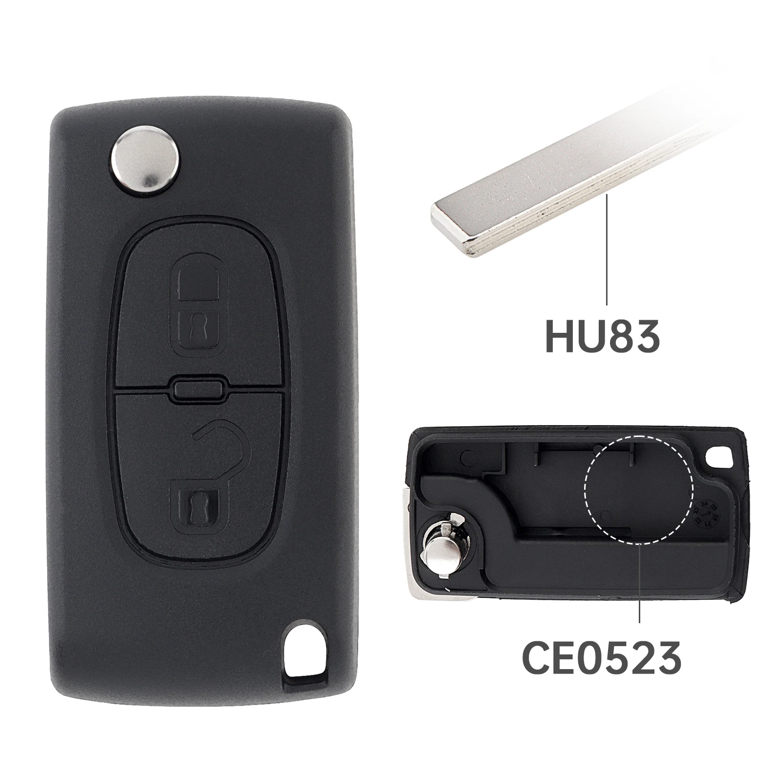 Funda mando a distancia Peugeot 207/307/308/407 y Citroen C1/C2/C3/C4 - imagen 2