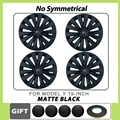4PCS Matte Black