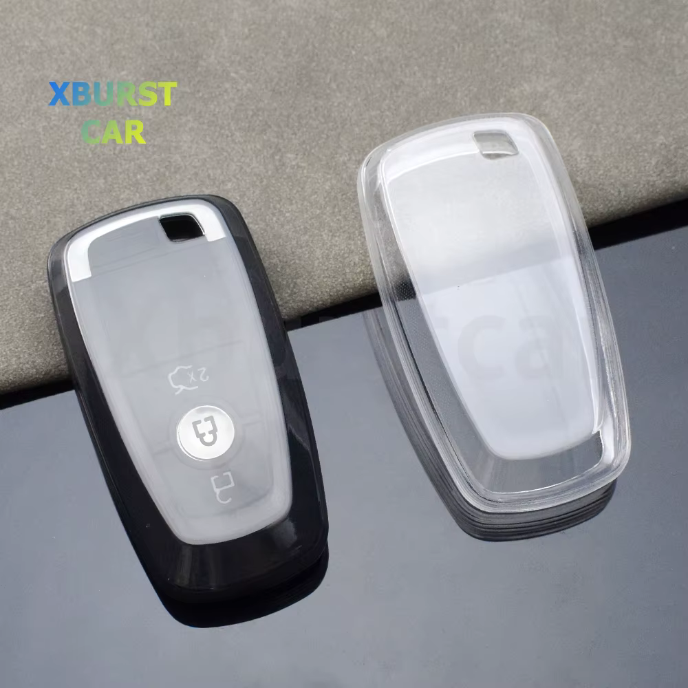 Carcasa TPU transparente para mando Ford Edge, Fusion y Mustang