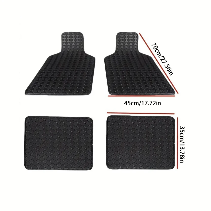 Alfombrillas universales de cuero artificial para coche - imagen 2