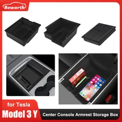Organizador consola central Tesla Model 3/Y con compartimentos