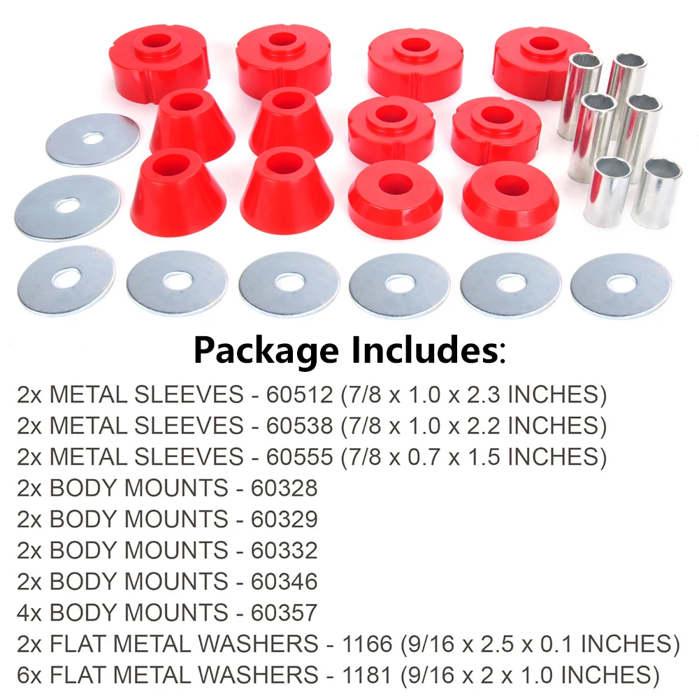 Kit bujes SFN208 para Chevy C10 y GMC C15 1967-1972 - imagen 4
