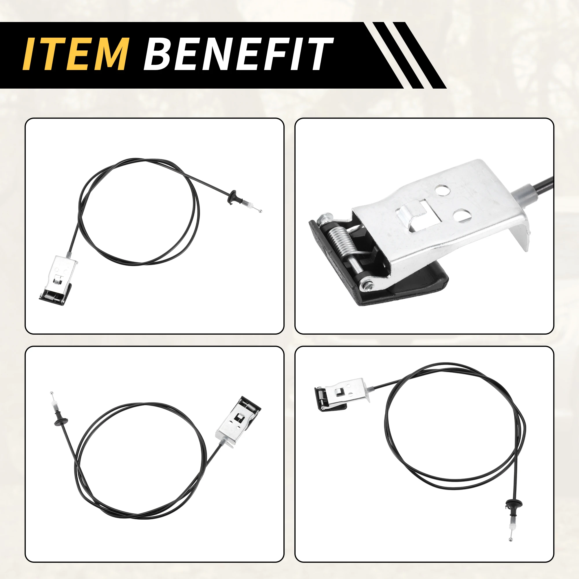 536300C010 UXCELL Cable de liberación del capó Toyota Tundra 2000-2006 - imagen 5